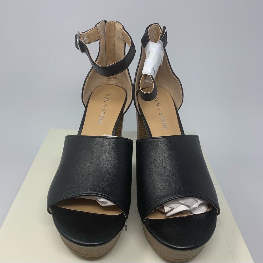 Sun+Stone Platform Sandal - Picture 4 of 10